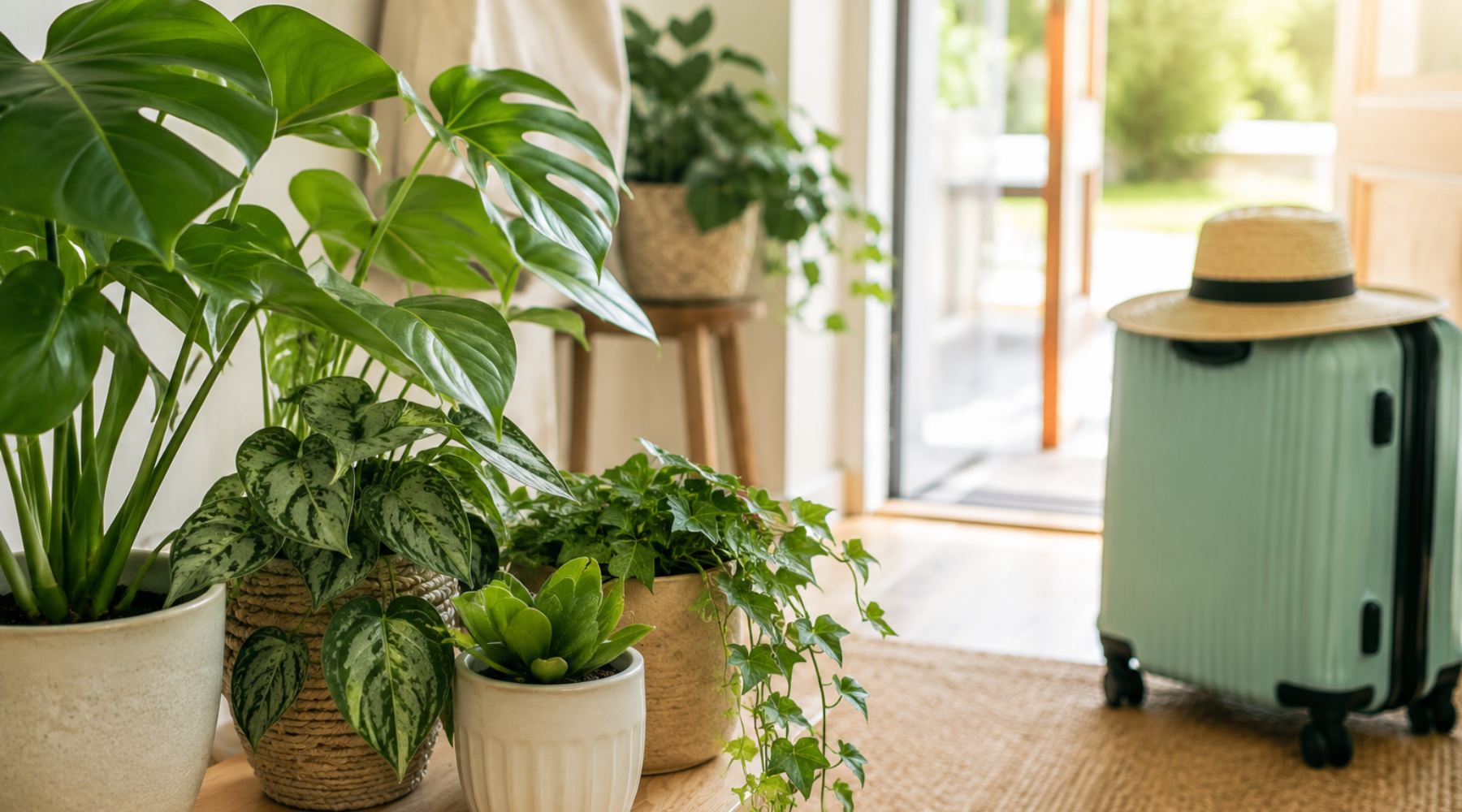 ¿Te preocupa dejar tus plantas solas en vacaciones?