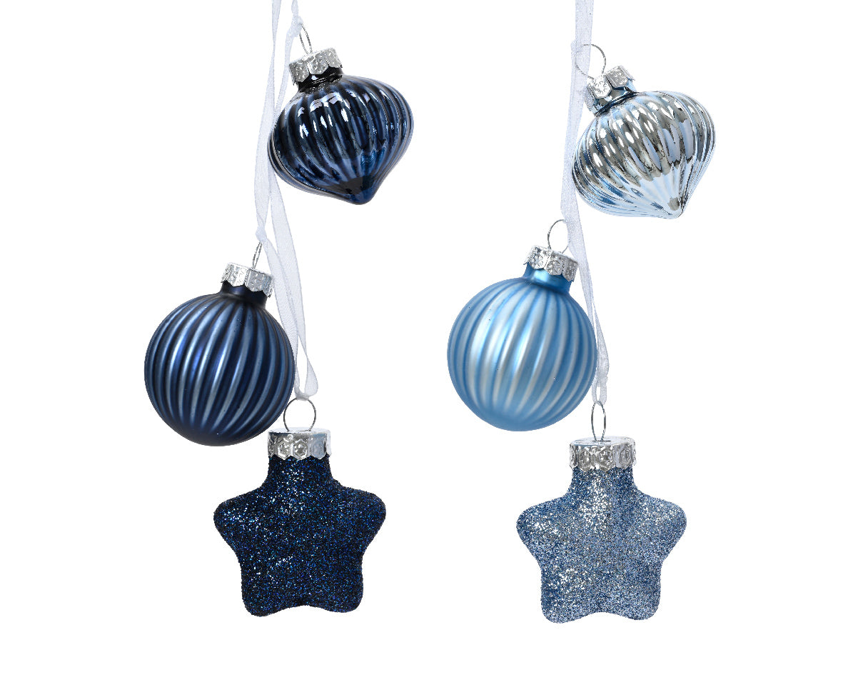 FIGURE GLASS SHINY GL MIX BLUE