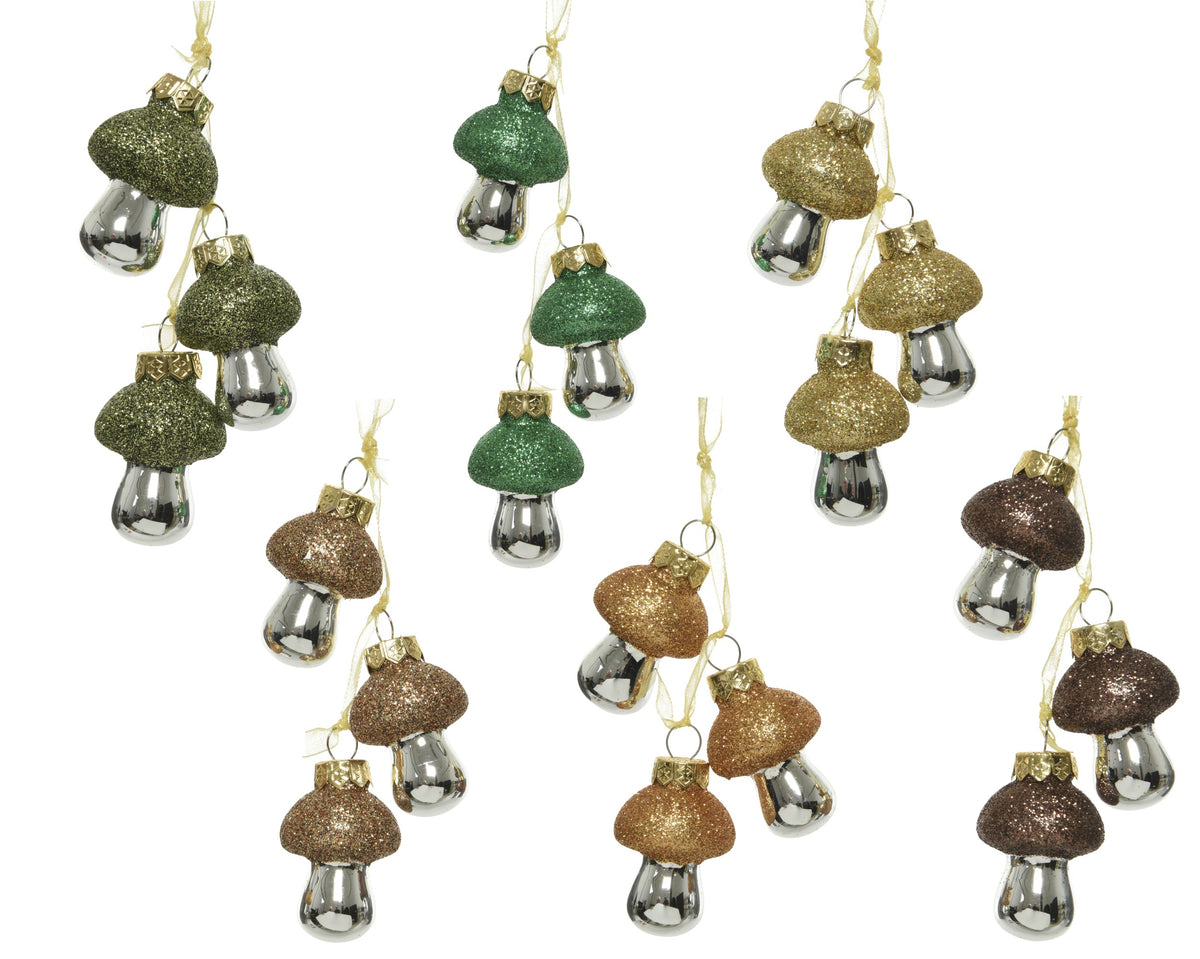 MUSHROOM GLASS 6COL ASS MULTI