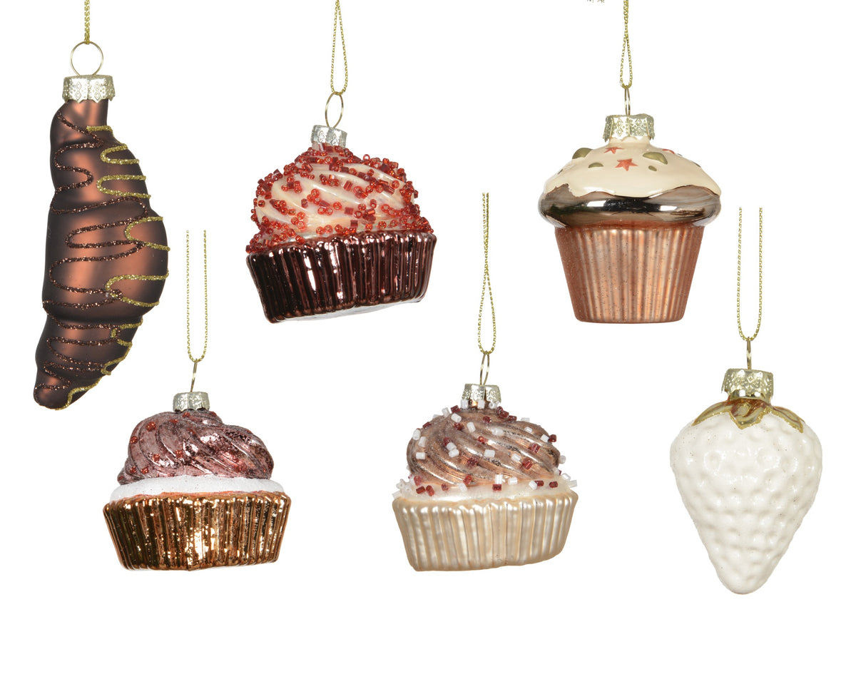 CAKE GLASS MATT W BEADS 6ASS ASSORTED DIÁMETRO 6CM X ALTO 6.2CM