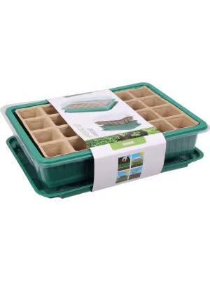SET DE BANDEJA DE SEMBRADORA 5 PIEZAS 24 MACETAS