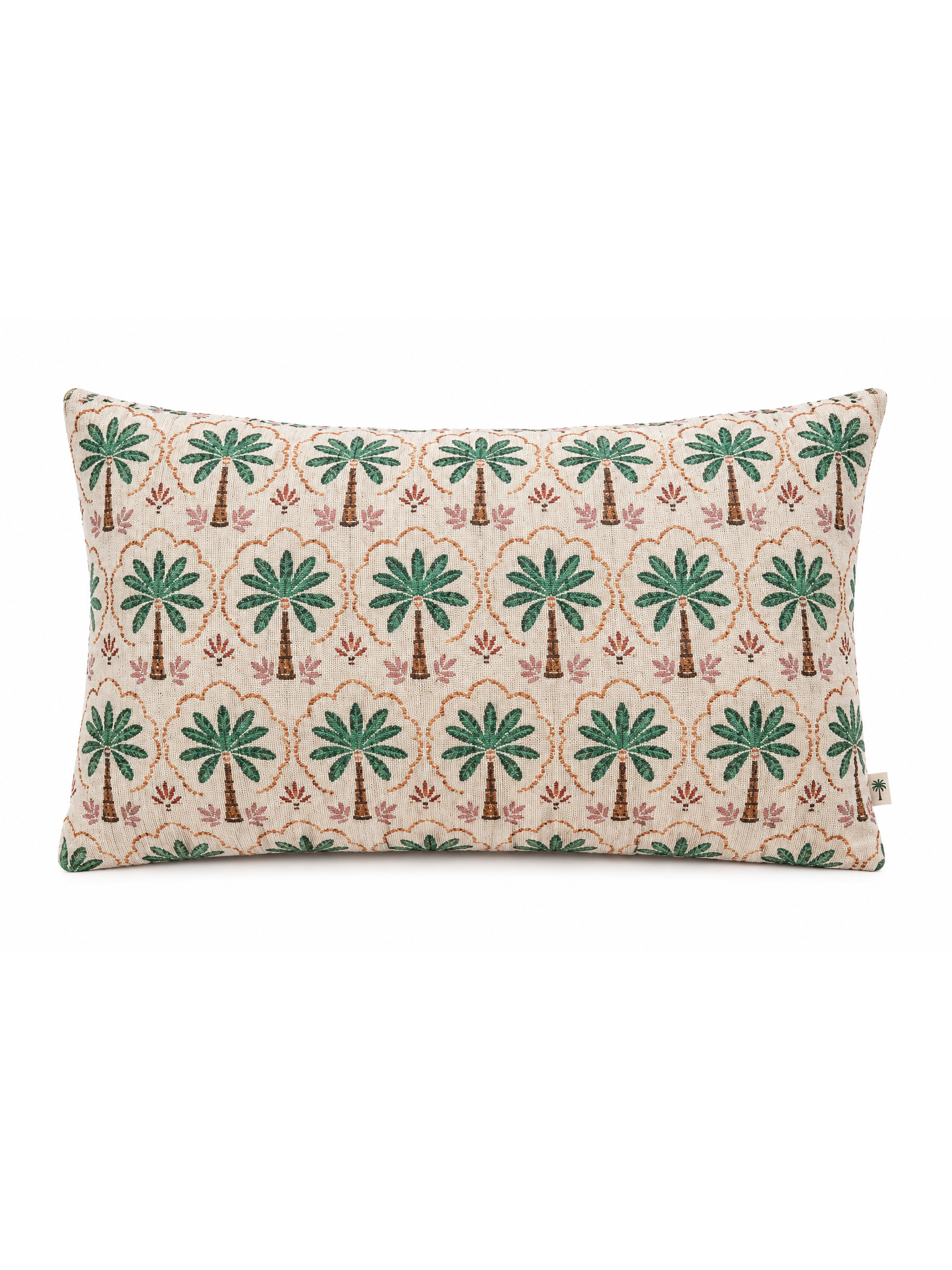COJIN RECTANGULAR DE POLIESTER PALMERAS