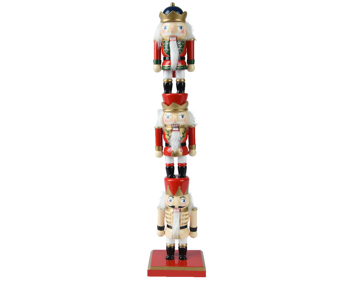 NUTCRACKER PINEWOOD 12X9X51CM MULTI