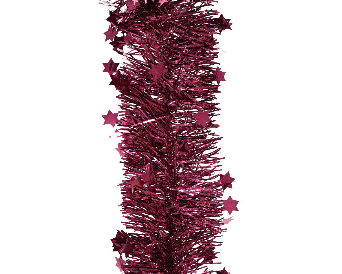 TINSEL GARLAND PET SHINY POMEGRANATE