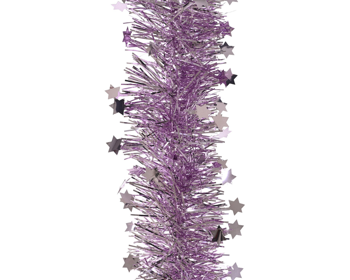 TINSEL GARLAND PET SHINY LILAC BREEZE