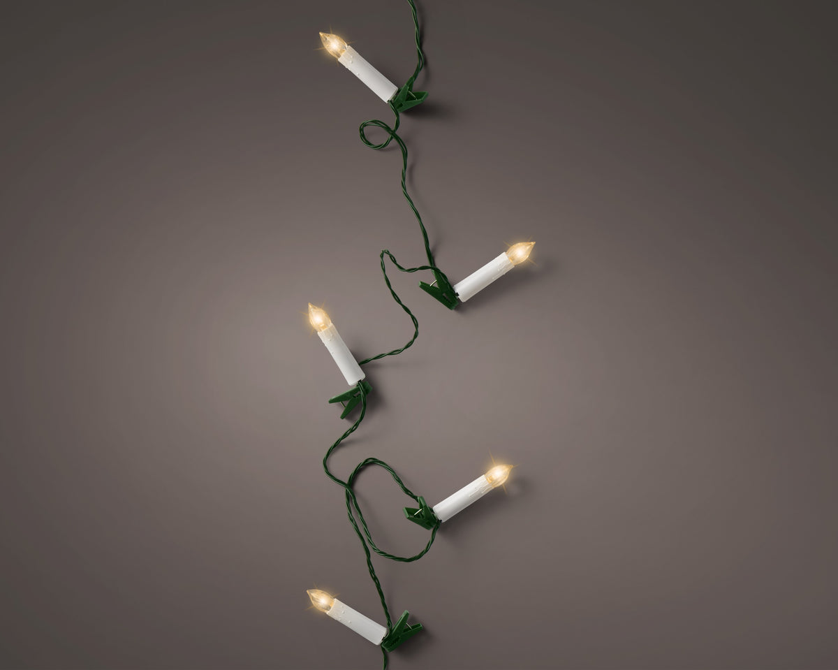 LED CANDLE LIGHTS STEADY INDOOR GREEN/CLASSIC WARM LARGO 725CM