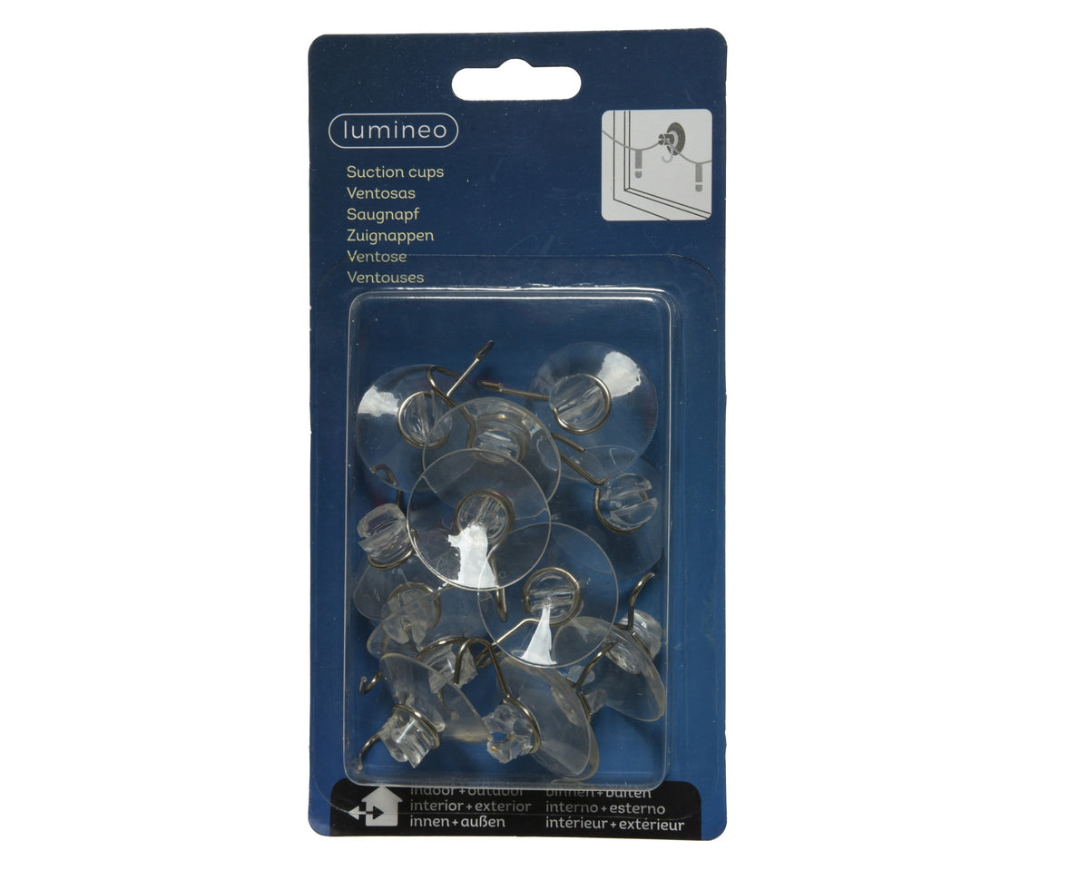 SUCTION CUP PLASTIC OUTDOOR CLEAR LARGO 3.5CM X ANCHO 3.5CM X ALTO 1.5CM