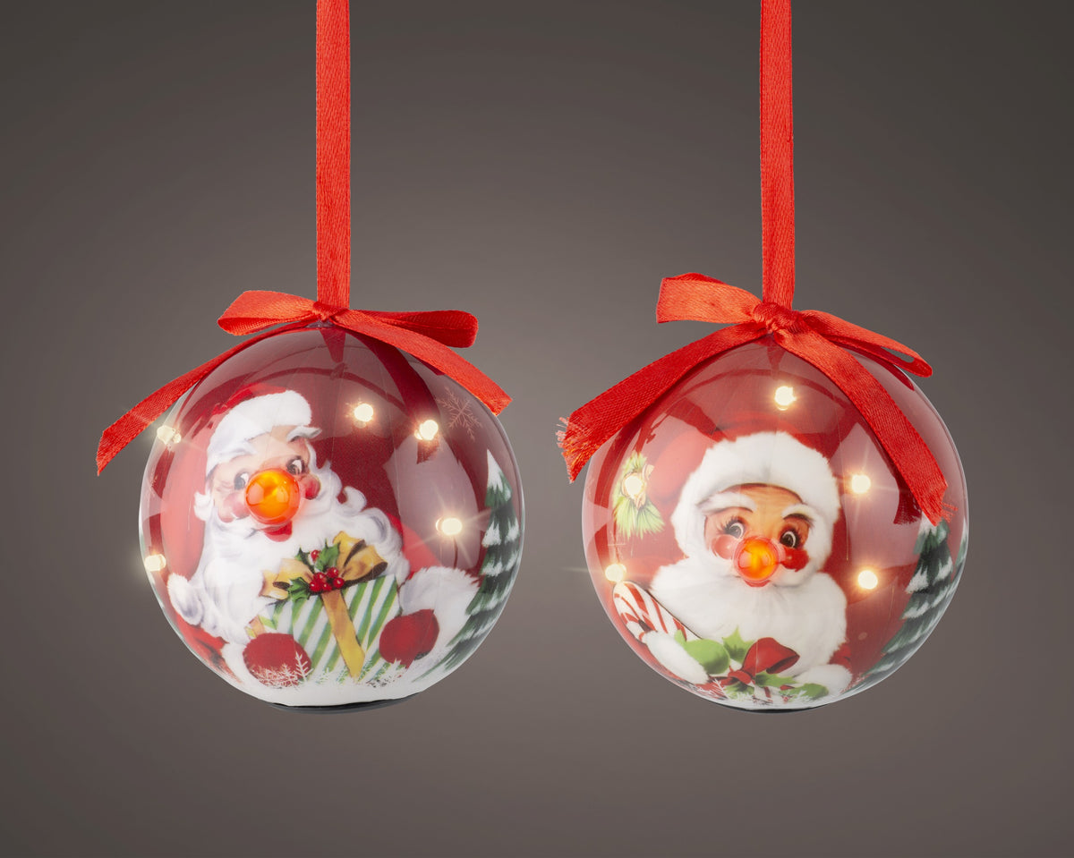 LED BAUBLE POLYFOAM FLASHING EFFECT BO INDOOR ) LARGO 8CM X ANCHO 8.3CM X ALTO 7.6CM