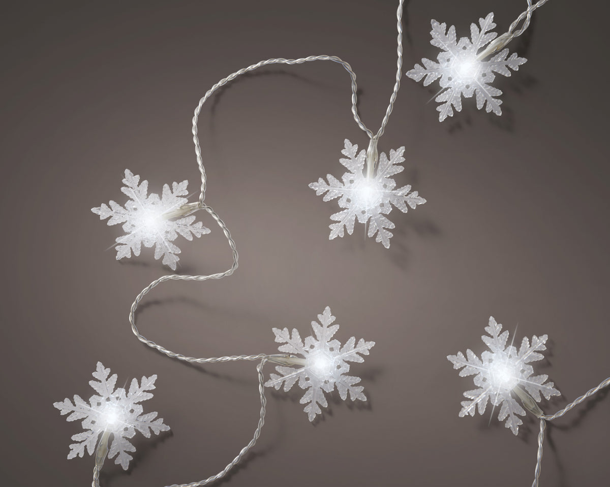 LED DECO STRING LIGHT 8F 460CM TRANSP COOL WHITE