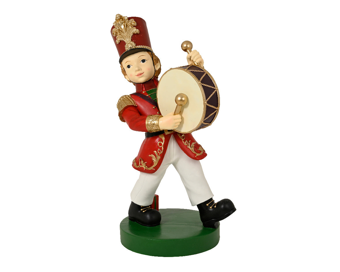 BOY POLYRESIN BOY DRUMMER RED