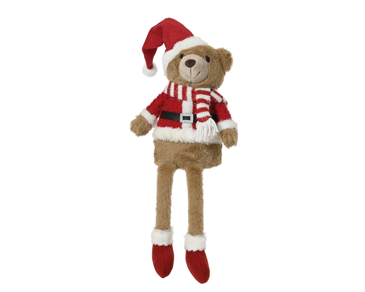BEAR POLYESTER SITTING W DANGLING LEG RED/COLOUR(S) LARGO 22CM X ANCHO 12CM X ALTO 50CM