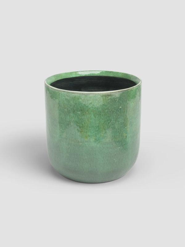 MACETA JUPITER VERDE AGUA