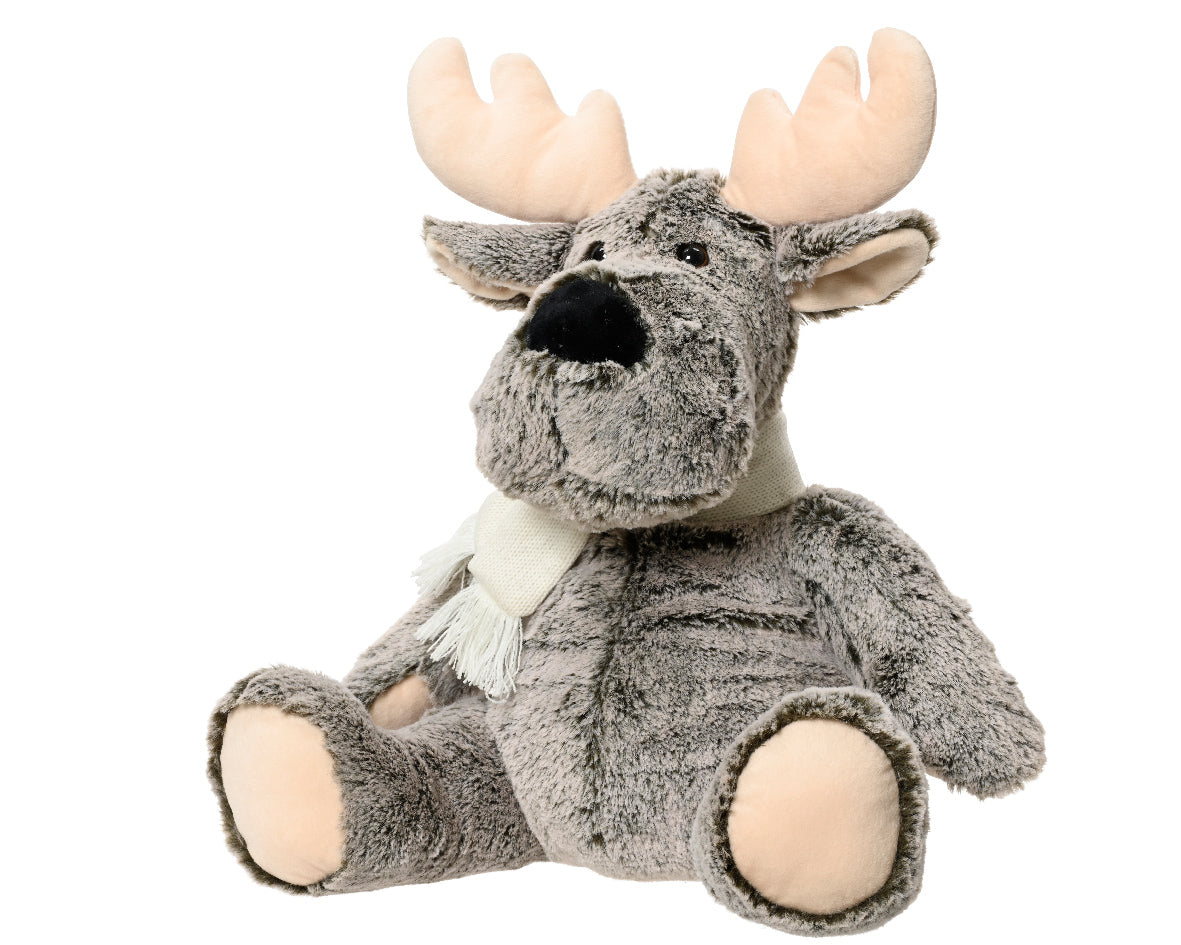 REINDEER POLY BEIGE ANTLER AND FEET PATCH GREY