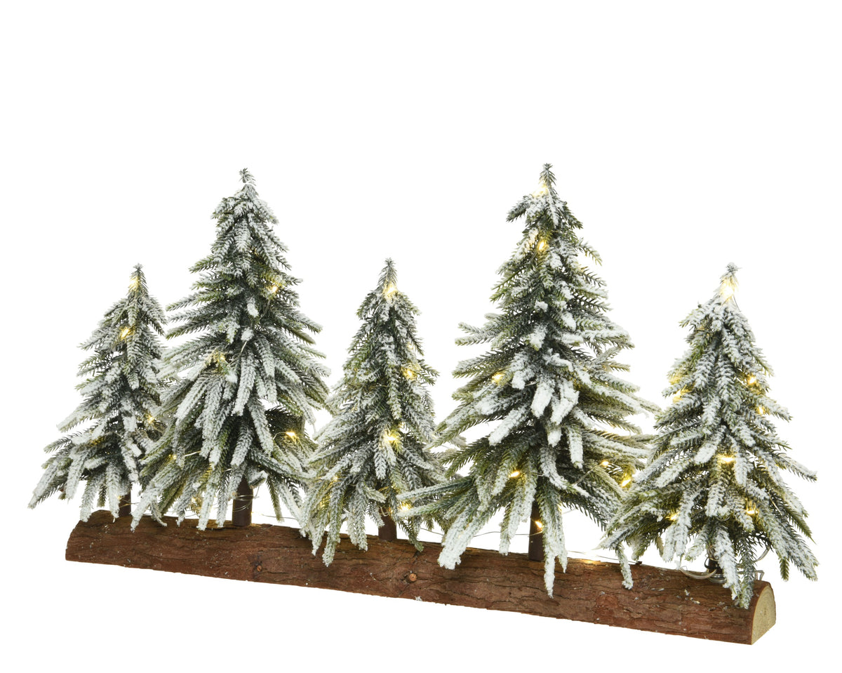 TABLEPIECE SNOWY MICRO LED BO INDOOR GREEN/WARM WHITE LARGO 65CM X ANCHO 15CM X ALTO 35CM
