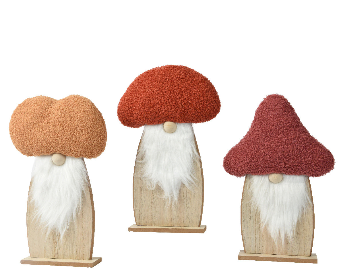 GNOME MDF TEDDY FUR HAT 5X23X34CM ASSORT