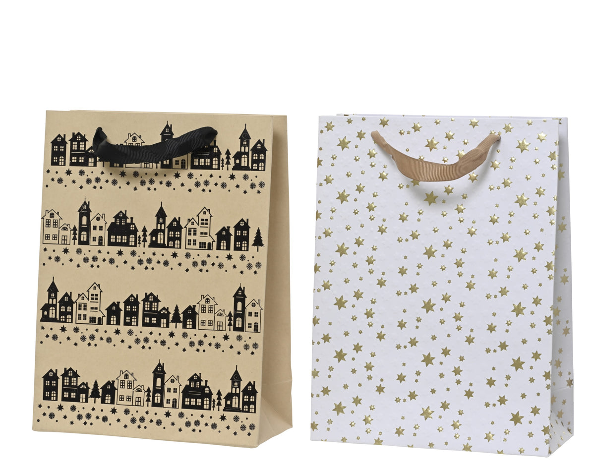 GIFTBAG PAPER FOIL 2ASS FSC MIX CREDIT ASSORTED LARGO 12CM X ANCHO 30CM X ALTO 42CM