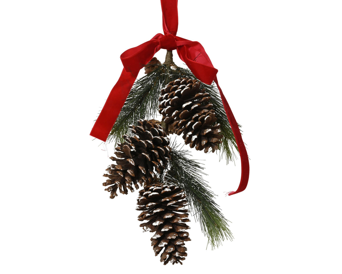 HANGER PINECONE WHITE WASHED PINEGREEN NATURAL LARGO 30CM X ANCHO 10CM X ALTO 36CM