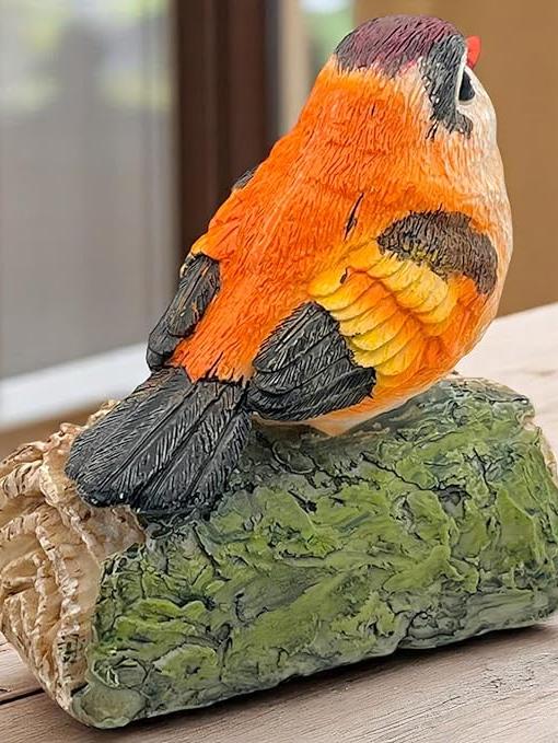 PÁJARO CON SONIDO EN LA RAMA DEL ÁRBOL 13X13CM.6