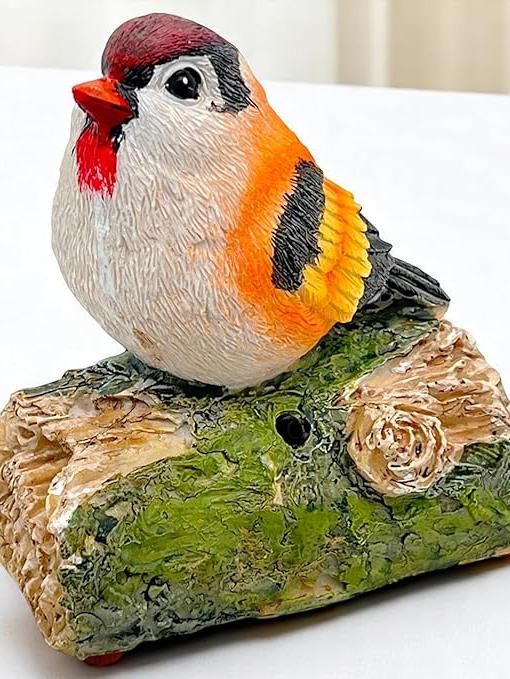 PÁJARO CON SONIDO EN LA RAMA DEL ÁRBOL 13X13CM.6