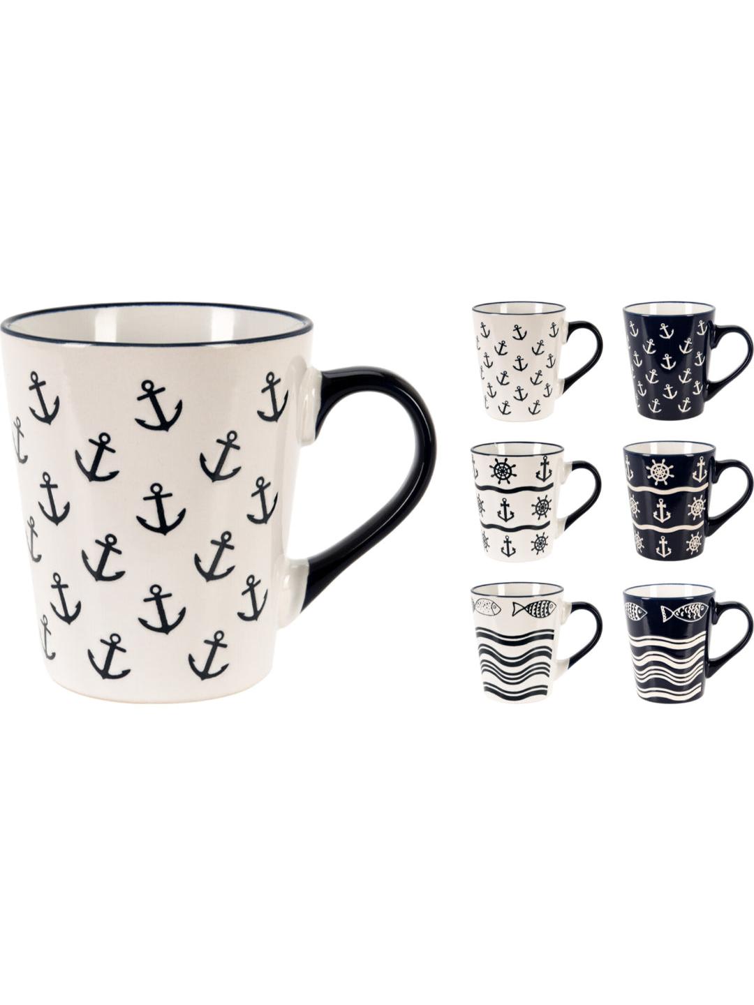 TAZA DE GRES 340ML 6ASS