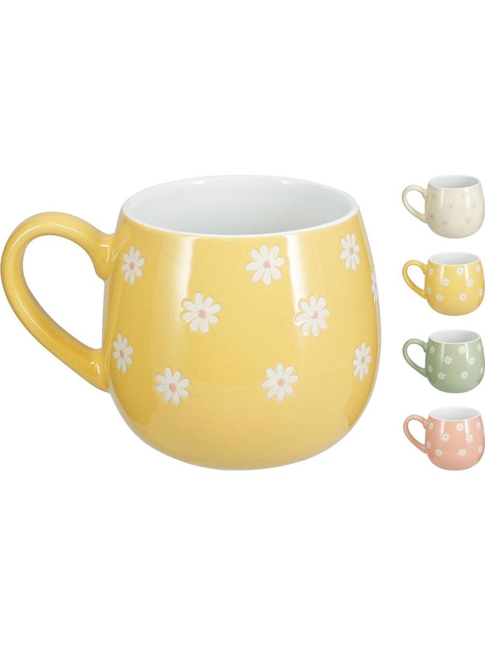 TAZA DE GRES 450ML 4ASS CLRS