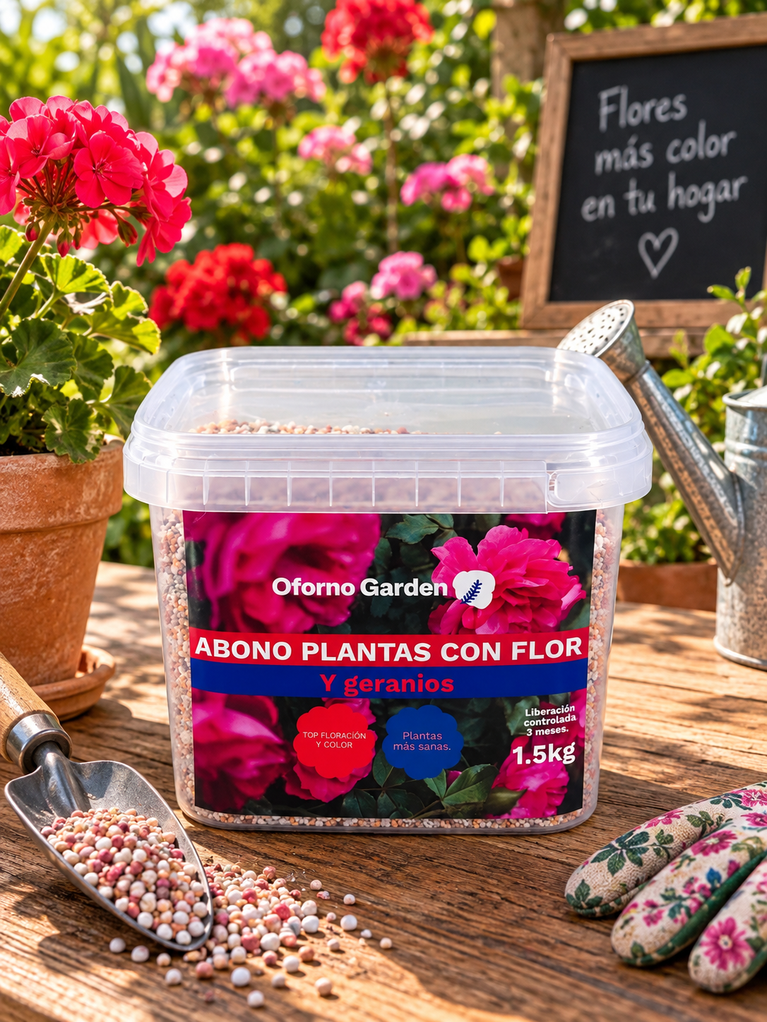 ABONO PLANTAS Y GERANIOS DE FLOR OFORNO 1,5KG