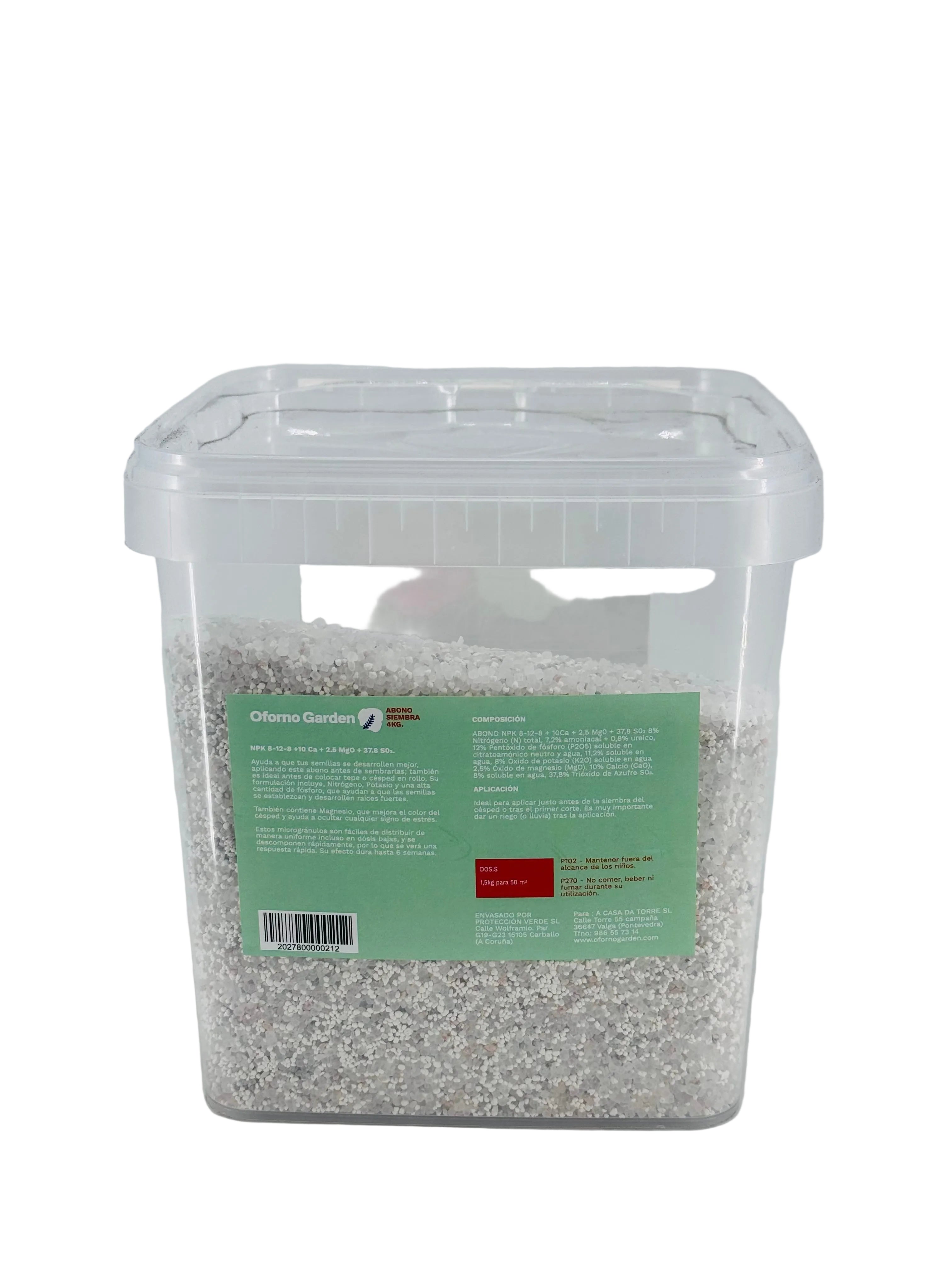 ABONO CÉSPED SIEMBRA 4KG