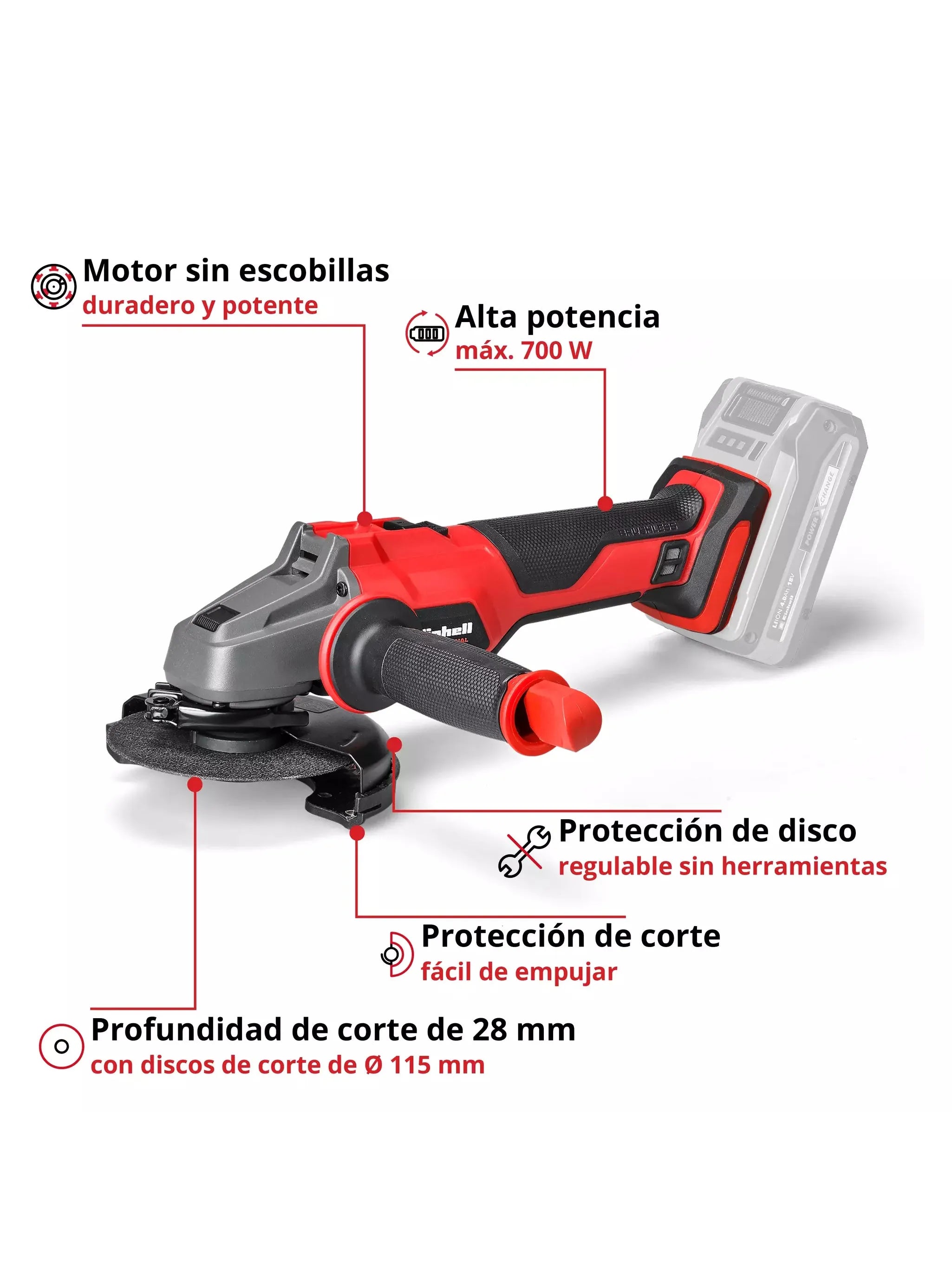 AMOLADORA SIN CABLE AXXIO
