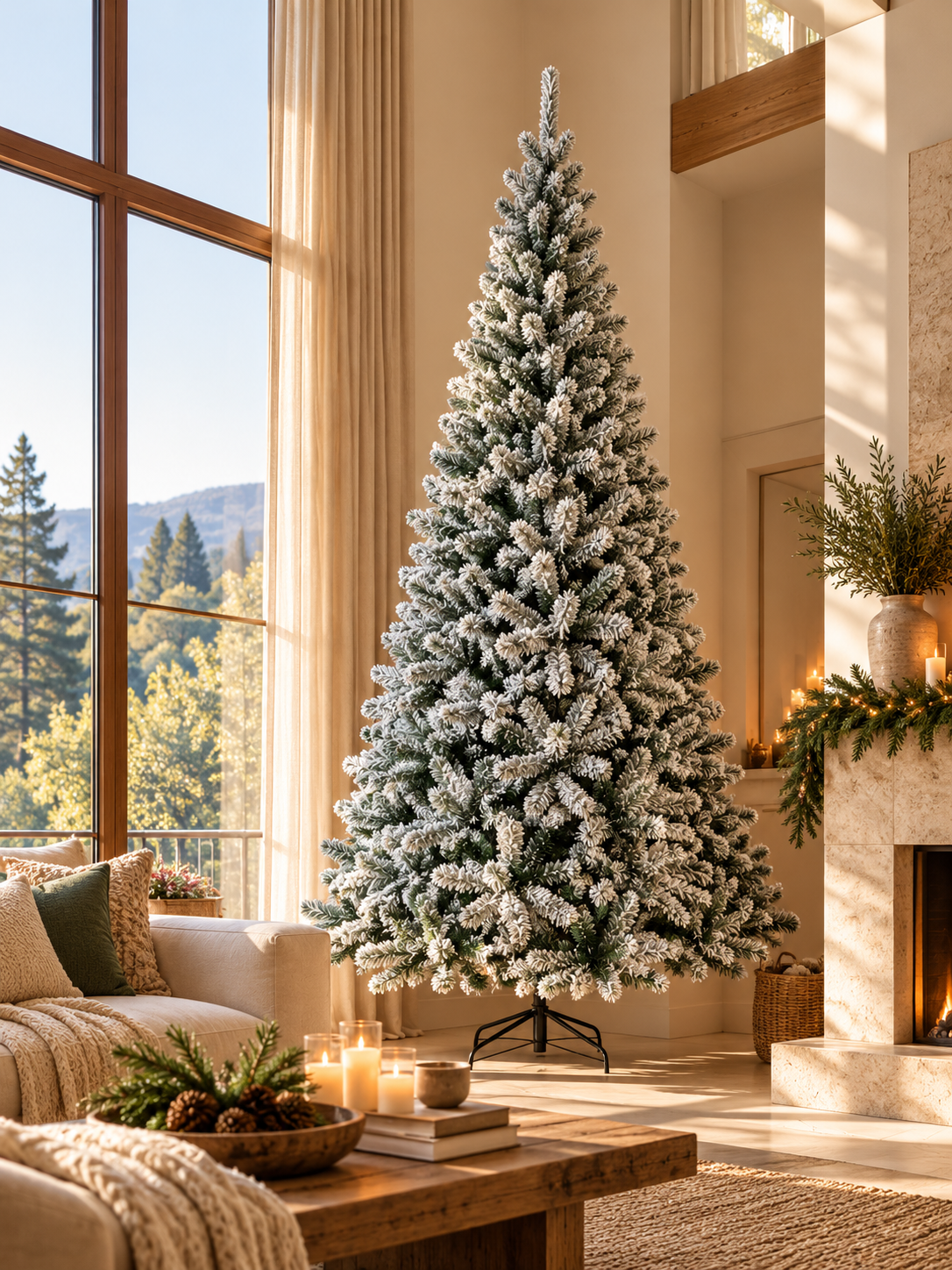 ÁRBOL DE NAVIDAD 300CM MONARCH NEVADO