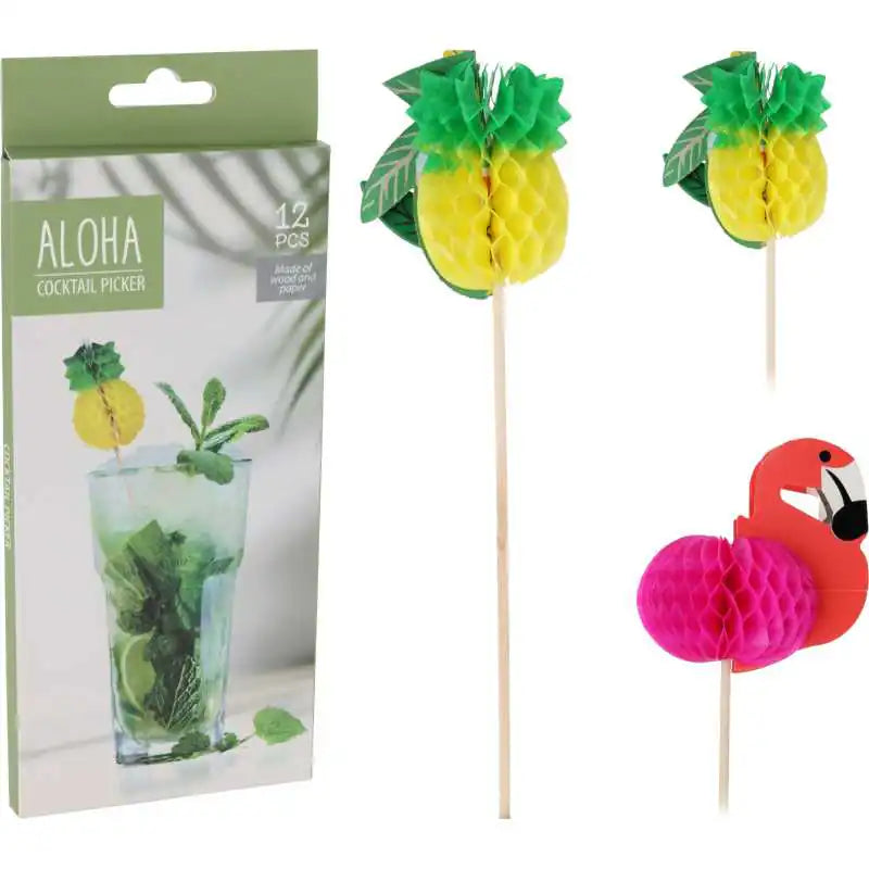 BAMBÚ DE PALITOS DE CÓCTEL 12 PIEZAS
