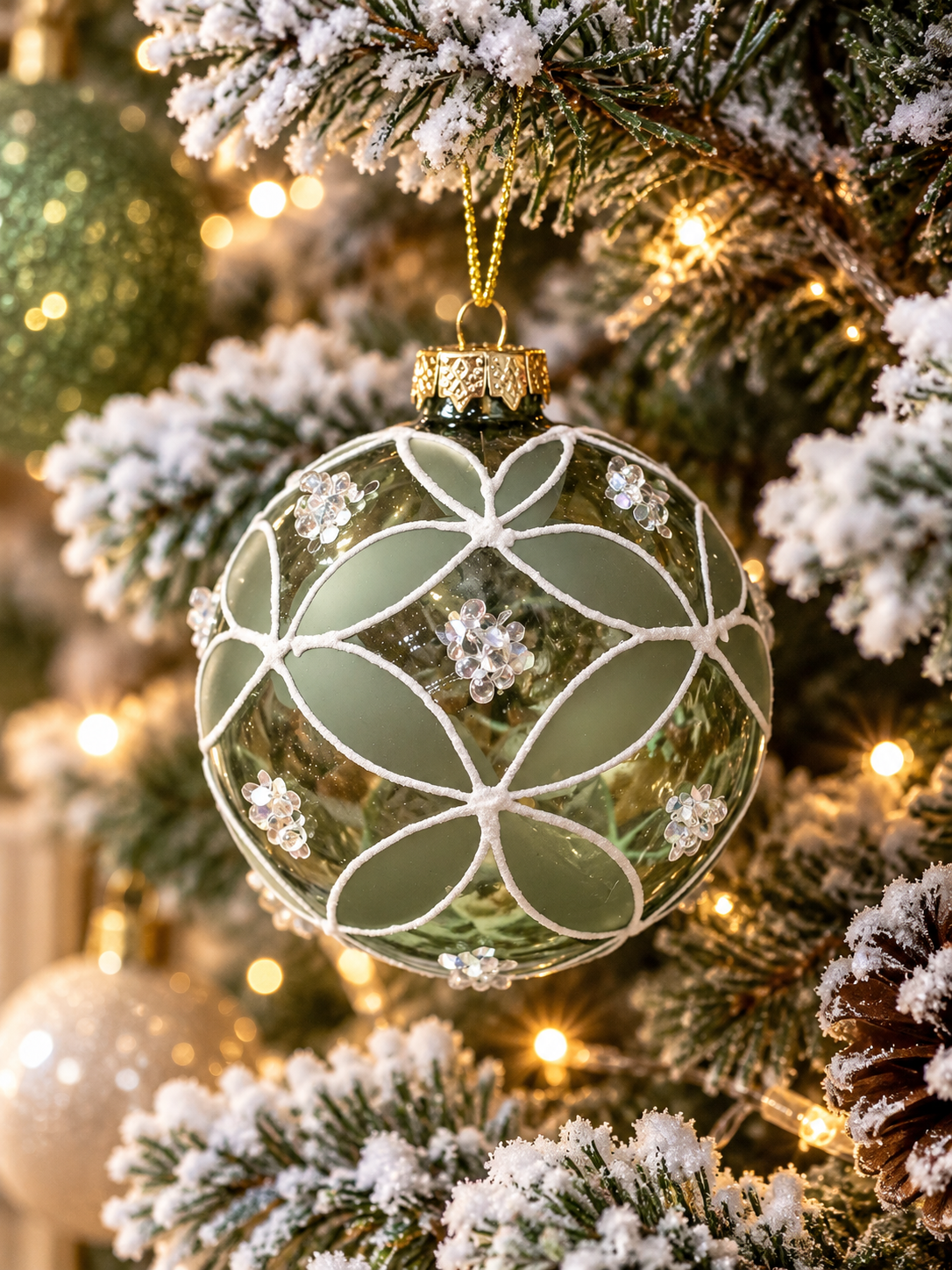 BOLA DE NAVIDAD DECORATIVA 8CM