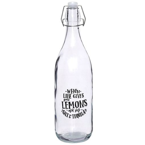 BOTELLA CON TAPA OSCILANTE 1L 4ASS