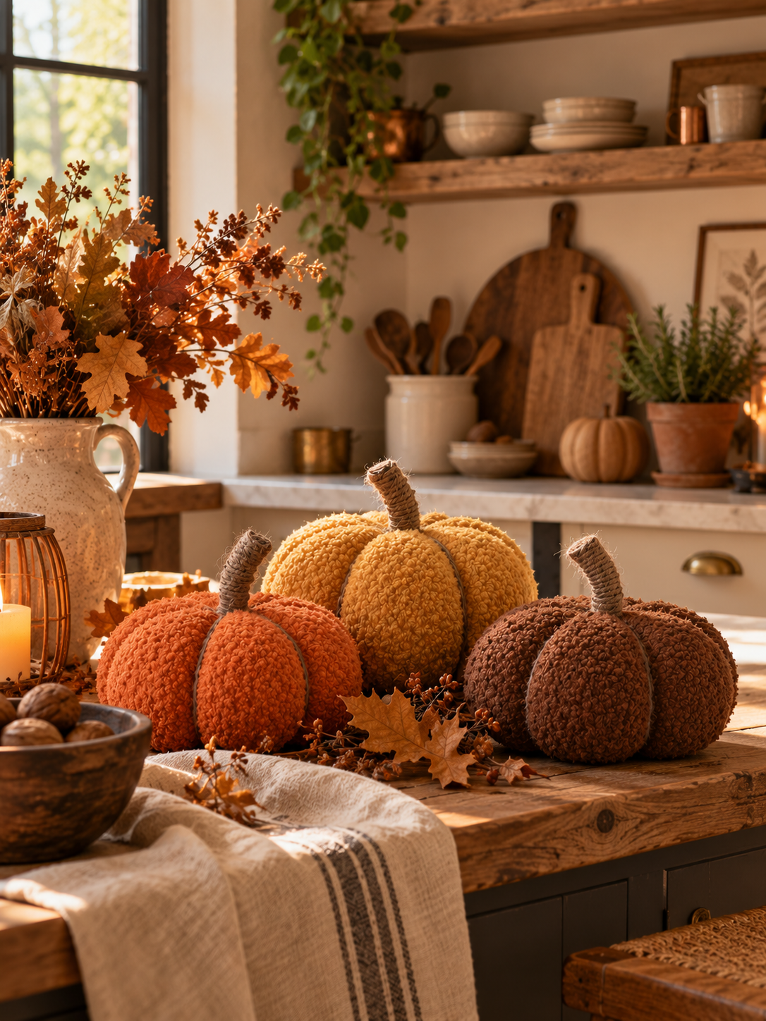 CALABAZA DECORATIVA DE 17CM