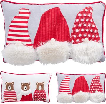 COJÍN DECORATIVO NAVIDEÑO OSOS 30X50CM