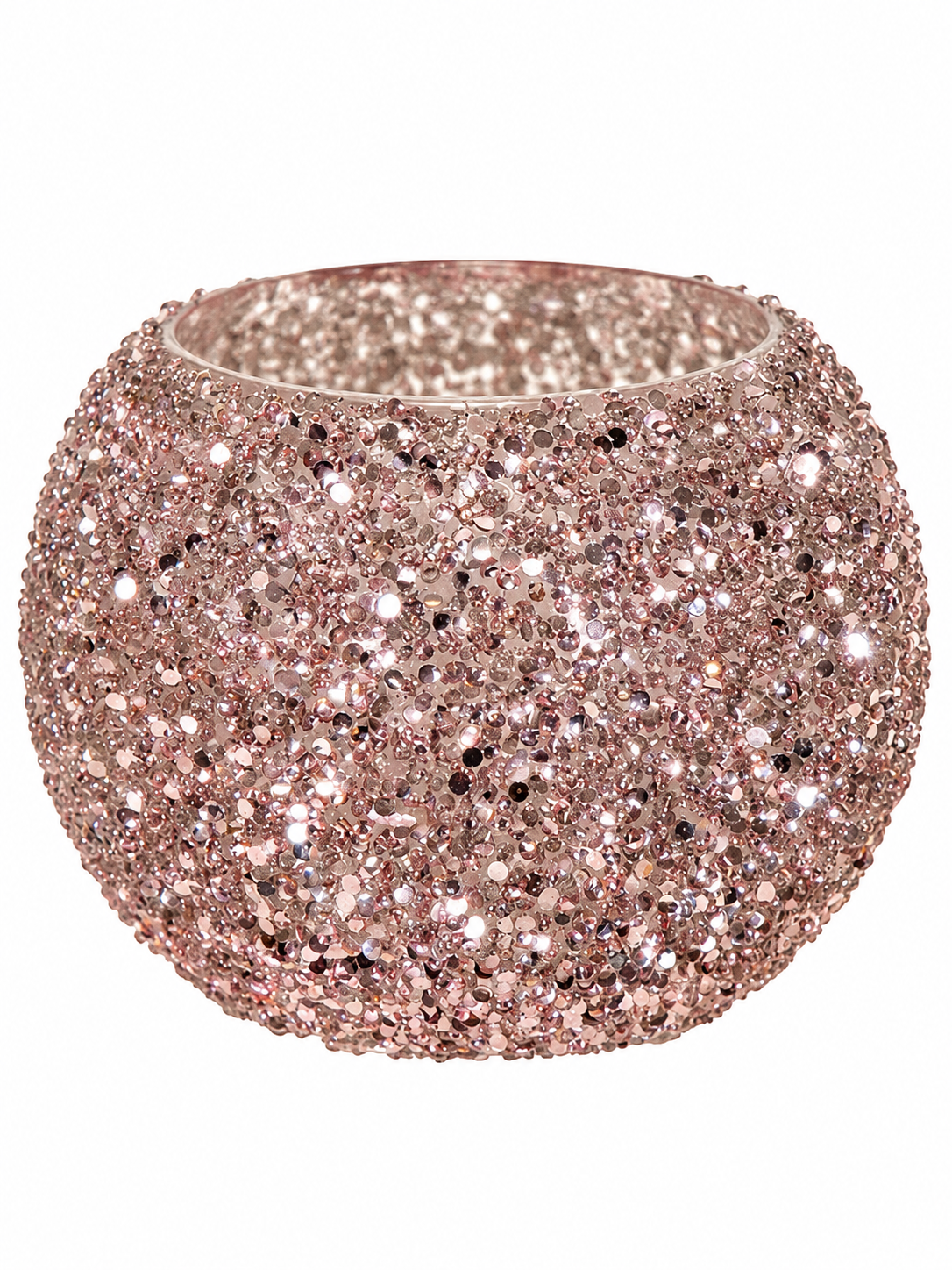 CUENCO STRASS ROSA D13.5H10