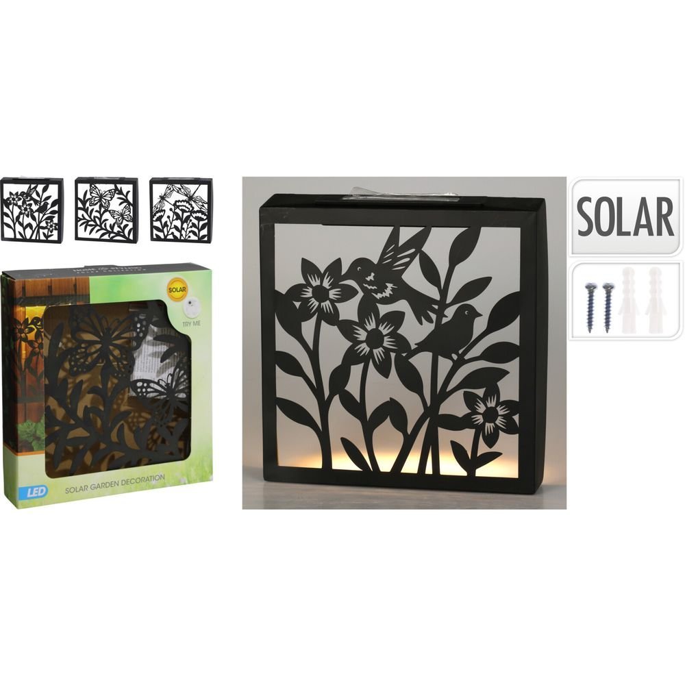 DECORACIÓN SOLAR DE PARED 26CM 3A