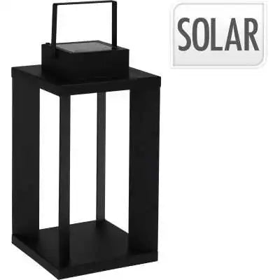 FAROL LINTERNA SOLAR H42CM NEGRA