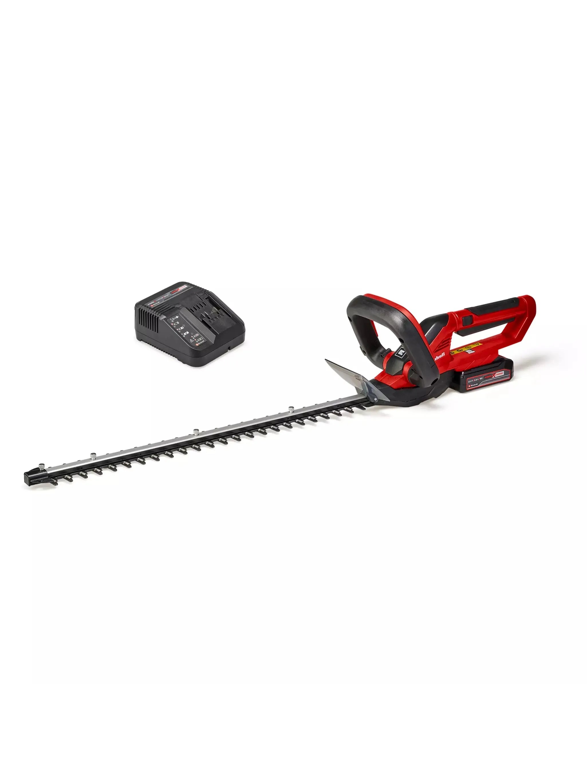 CORTASETOS BATERIA GE-CH 1855/LI KIT 1X2,5A rojo y negro con cuchilla larga y cargador.