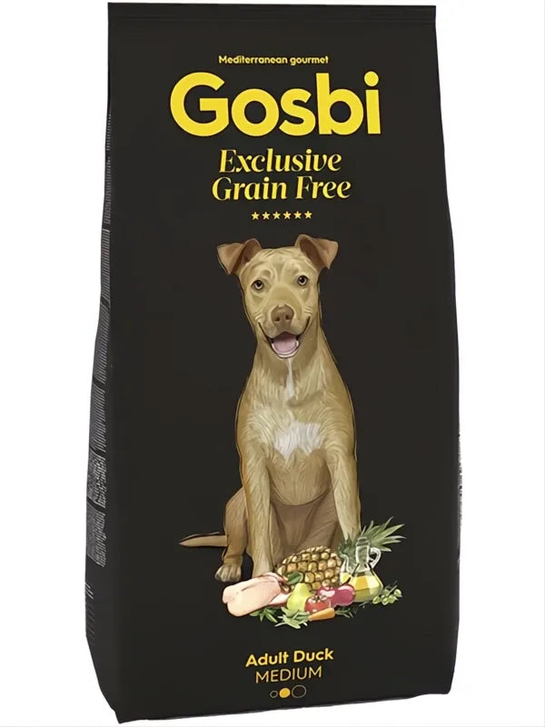 GOSBI GRAIN FREE ADULT DUCK(Pato) MEDIUM 3 KG