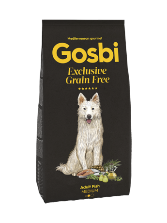GOSBI GRAIN FREE ADULT FISH MEDIUM 3KG