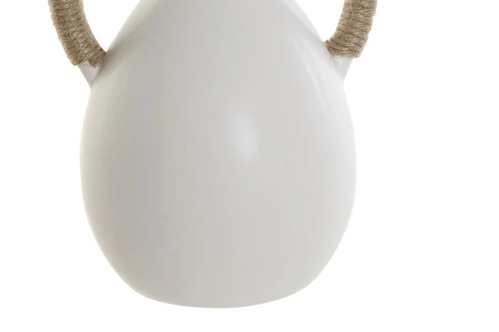 JARRON CERAMICA BLANCA 17X15X21.5 BLANCO