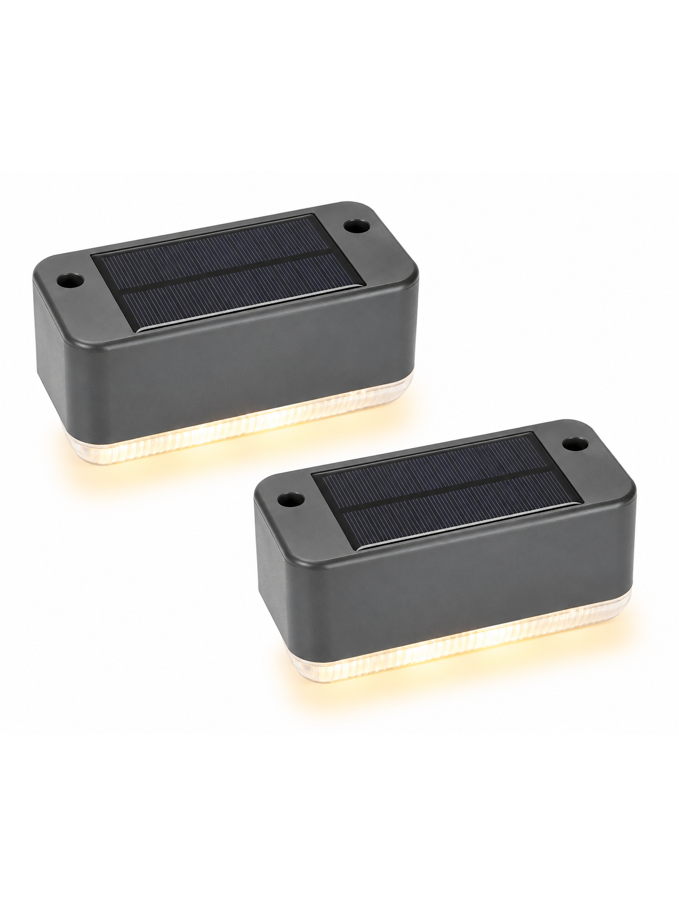 JUEGO DE LUCES SOLARES DE VALLA DE 2 PIEZAS