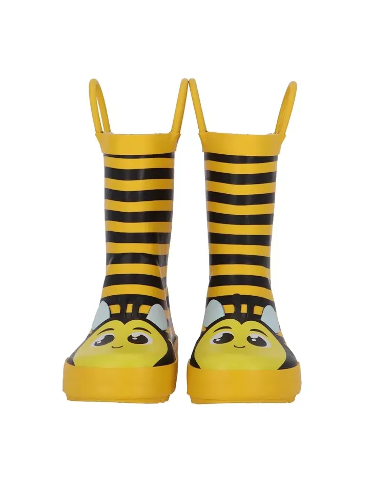 BOTAS INFANTILES DE AGUA CON DISEÑO DE ABEJA