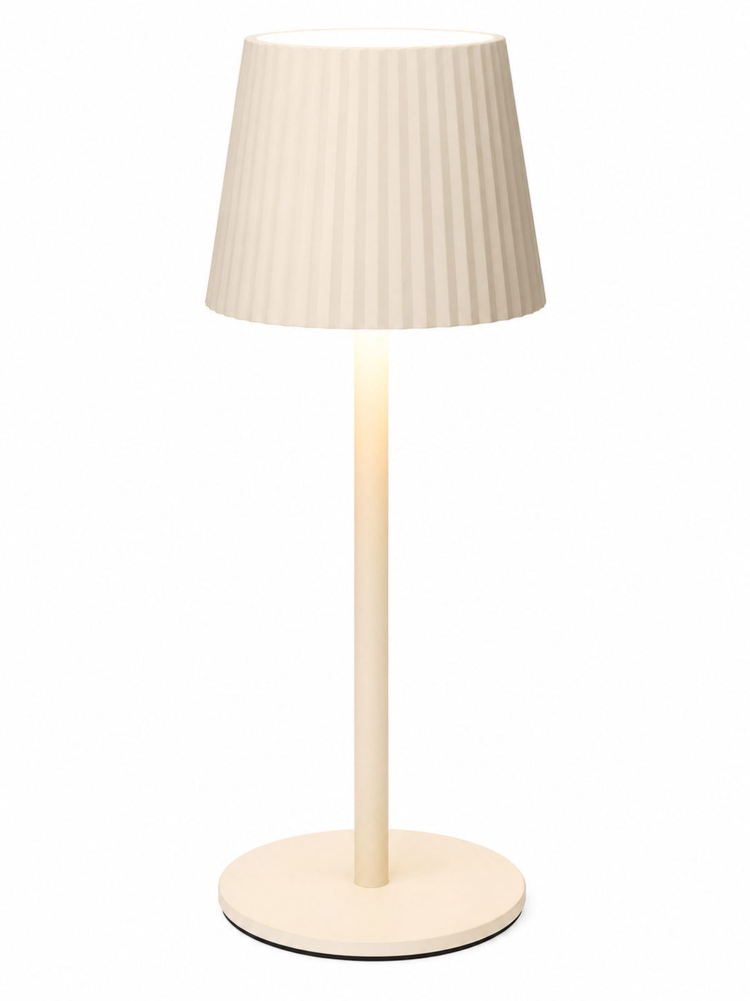 LÁMPARA DE MESA 9X27CM CREMA