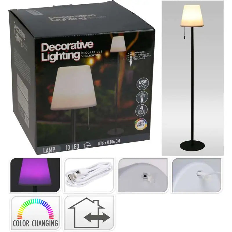 LAMP COLOR CHANGING MATT BLACK