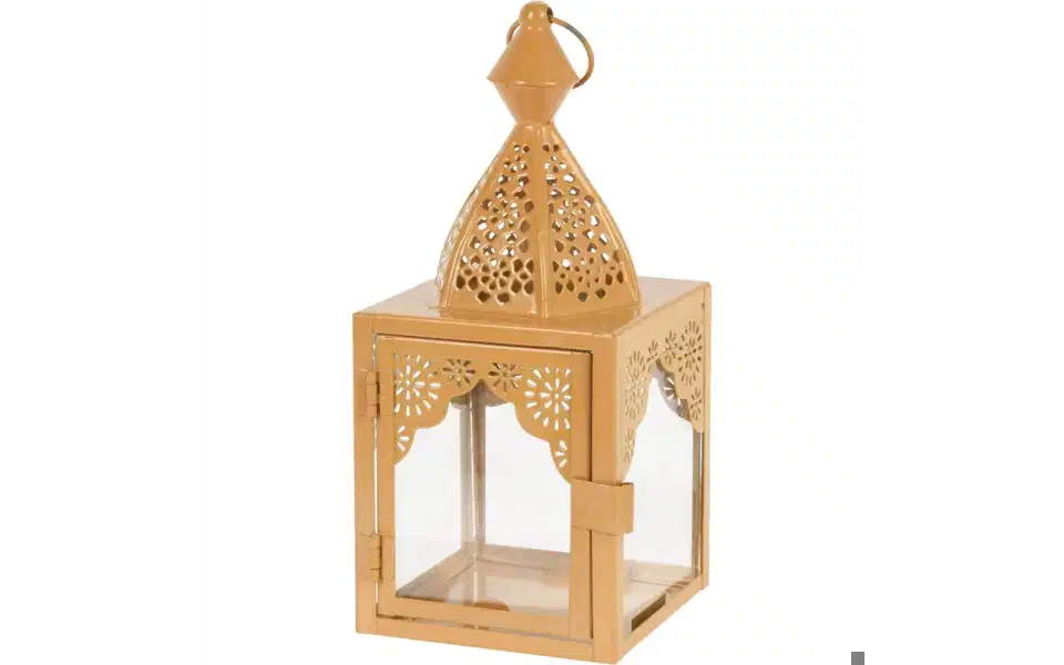 LANTERN IRON WITH GLASS 75X170