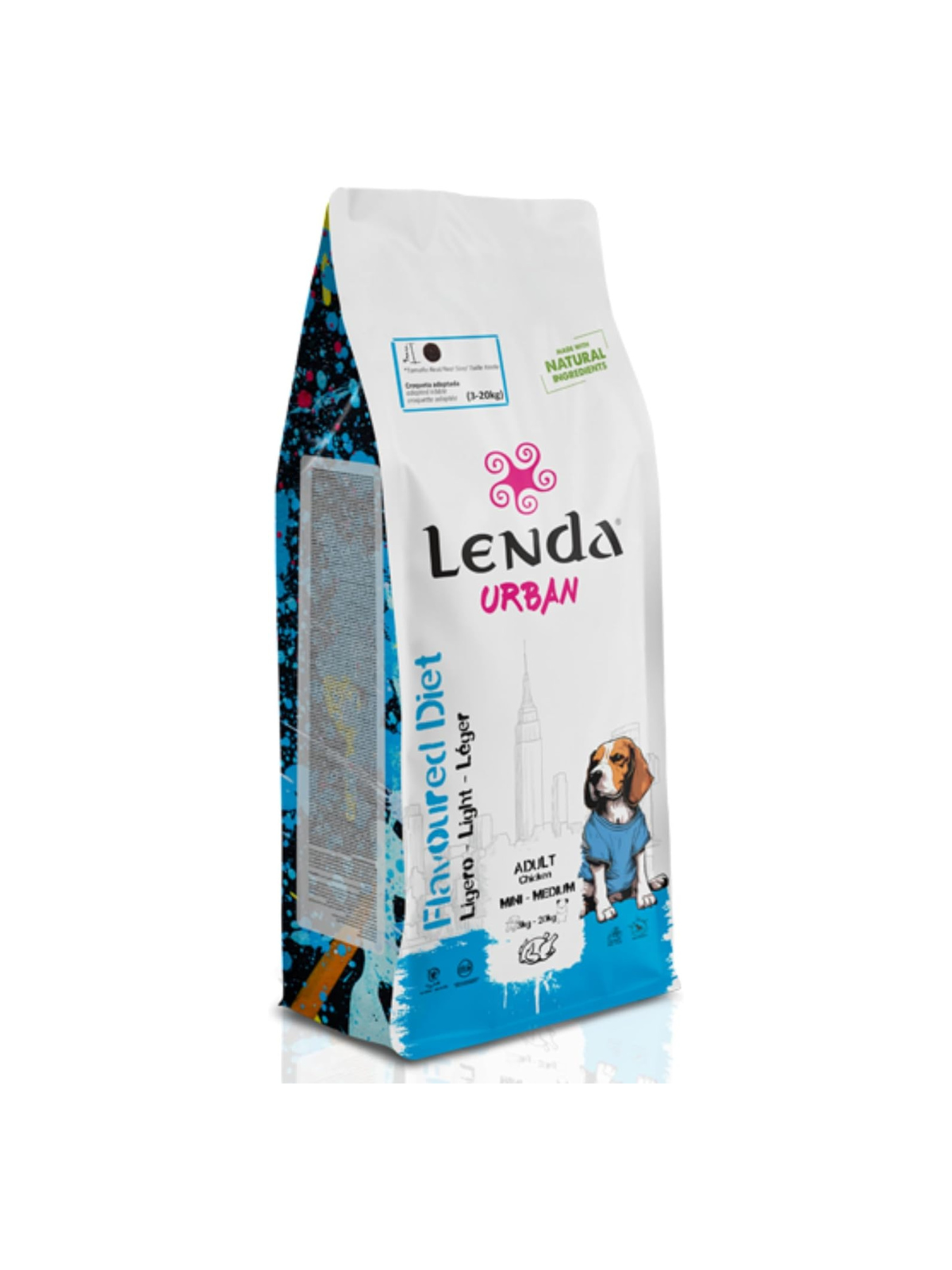 LENDA URBAN FLAVOURED DIET 2KG LIGHT