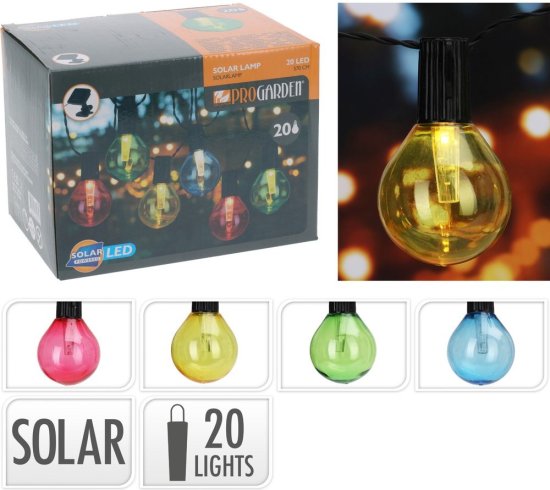 LUCES DE FIESTA SOLAR 20LED MULTI
