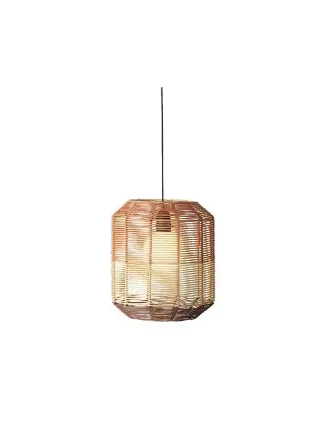 SOLAR PENDANT WICKER STEADY GR