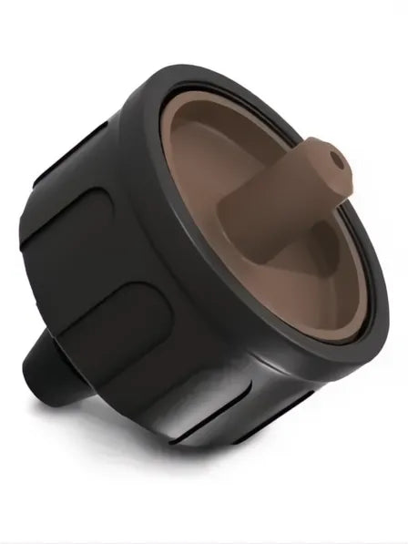Gotero autocompensado Auto-Clean 8 L/h, negro y marrón, para riego por goteo.